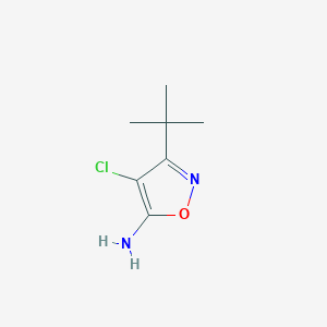 3-(tert-Butyl)-4-chloroisoxazol-5-amine - 