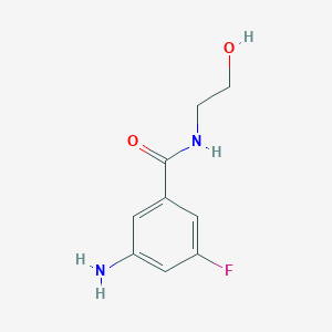 3-amino-5-fluoro-N-(2-hydroxyethyl)benzamide - 