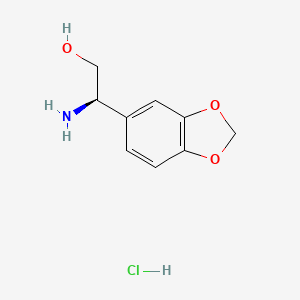 (R)-2-Amino-2-(benzo[d][1,3]dioxol-5-yl)ethan-1-ol hydrochloride - 