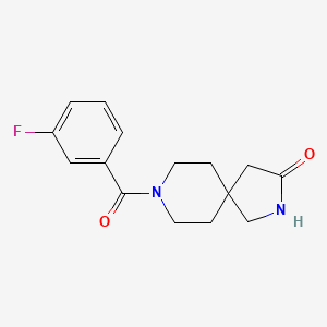 8-(3-Fluorobenzoyl)-2,8-diazaspiro[4.5]decan-3-one - 