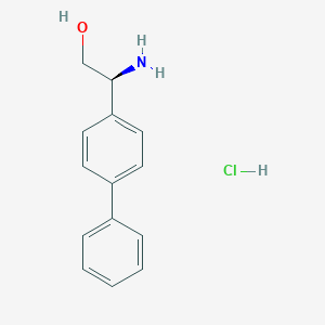 (S)-2-([1,1'-Biphenyl]-4-yl)-2-aminoethan-1-ol hydrochloride - 