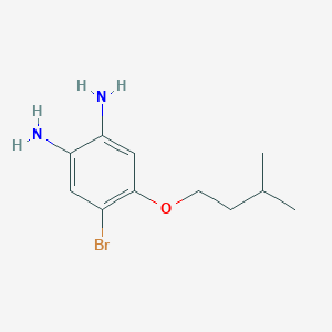 4-Bromo-5-(3-methylbutoxy)benzene-1,2-diamine - 