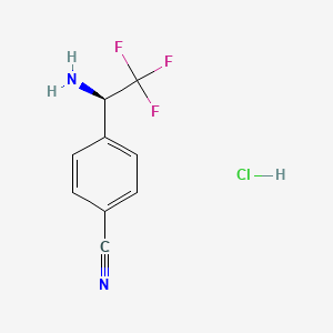 (R)-4-(1-Amino-2,2,2-trifluoroethyl)benzonitrile hcl - 