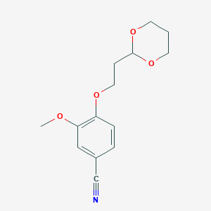 4-[2-(1,3-Dioxan-2-yl)ethoxy]-3-methoxybenzonitrile - 