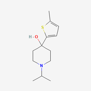 1-Isopropyl-4-(5-methylthiophen-2-yl)piperidin-4-ol - 