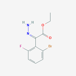 Ethyl 2-(2-bromo-6-fluorophenyl)-2-hydrazinylideneacetate - 