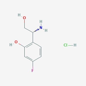 (R)-2-(1-Amino-2-hydroxyethyl)-5-fluorophenol hydrochloride - 