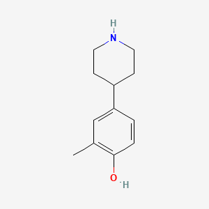 2-Methyl-4-(piperidin-4-YL)phenol - 