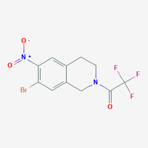 1-(7-Bromo-6-nitro-3,4-dihydroisoquinolin-2(1h)-yl)-2,2,2-trifluoroethanone - 912846-87-8