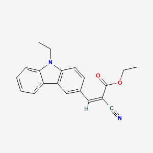 ethyl (2Z)-2-cyano-3-(9-ethyl-9H-carbazol-3-yl)prop-2-enoate - 