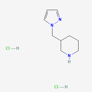 3-(1H-pyrazol-1-ylmethyl)piperidine dihydrochloride - 