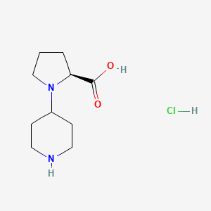 (2S)-1-(Piperidin-4-YL)pyrrolidine-2-carboxylic acid hcl - 