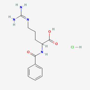 2-benzamido-5-(diaminomethylideneamino)pentanoic acid;hydrochloride - 
