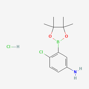 4-Chloro-3-(4,4,5,5-tetramethyl-1,3,2-dioxaborolan-2-yl)aniline hydrochloride - 