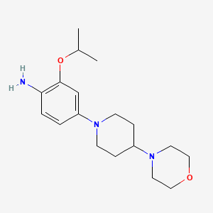 2-Isopropoxy-4-(4-morpholinopiperidin-1-yl)aniline - 