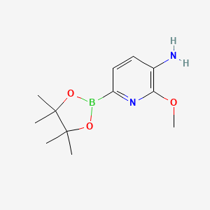 2-Methoxy-6-(4,4,5,5-tetramethyl-1,3,2-dioxaborolan-2-yl)pyridin-3-amine - 