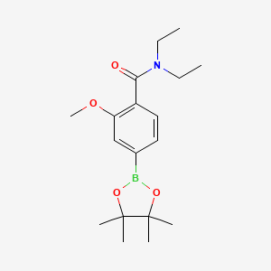 N,N-Diethyl-2-methoxy-4-(tetramethyl-1,3,2-dioxaborolan-2-yl)benzamide - 