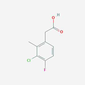 2-(3-Chloro-4-fluoro-2-methylphenyl)acetic acid - 