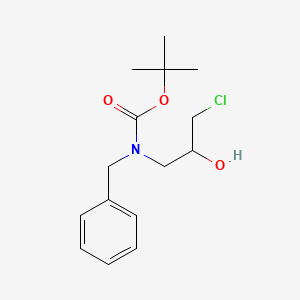 tert-butyl N-benzyl-N-(3-chloro-2-hydroxypropyl)carbamate - 