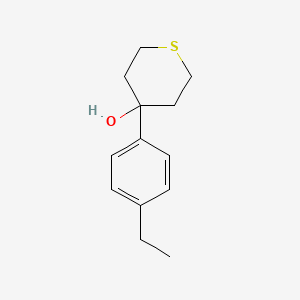 4-(4-Ethylphenyl)thian-4-ol - 