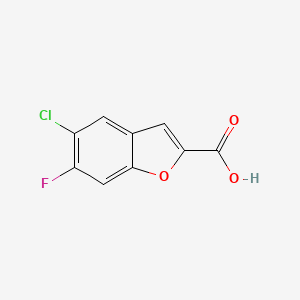 5-Chloro-6-fluoro-1-benzofuran-2-carboxylic acid - 