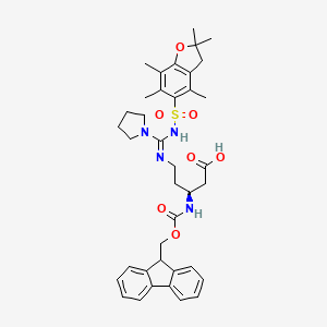 (S)-Fmoc-3-amino-5-[(n'-pbf-pyrrolidine-1-carboximidoyl)-amino]-pentanoic acid - 
