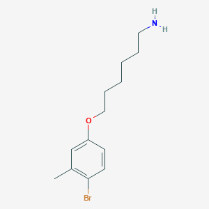 6-(4-Bromo-3-methylphenoxy)hexan-1-amine - 