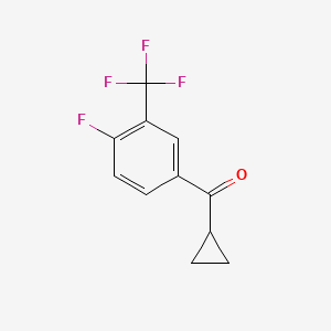 4-Fluoro-3-(trifluoromethyl)phenyl cyclopropyl ketone - 59382-40-0