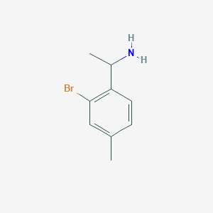 1-(2-Bromo-4-methylphenyl)ethan-1-amine - 