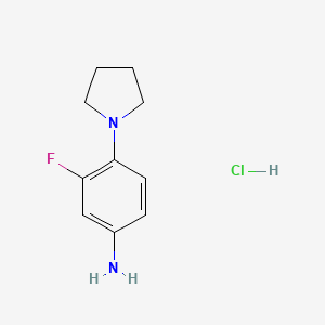 3-Fluoro-4-pyrrolidin-1-ylaniline hydrochloride - 