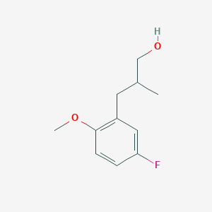 3-(5-Fluoro-2-methoxy-phenyl)-2-methyl-propan-1-ol - 