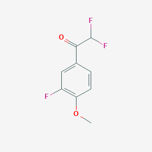 2,2-Difluoro-1-(3-fluoro-4-methoxyphenyl)ethanone - 
