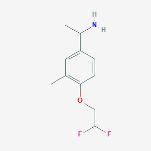 1-(4-(2,2-Difluoroethoxy)-3-methylphenyl)ethanamine - 