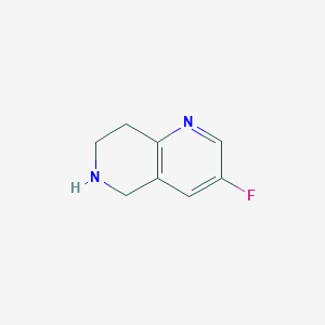 3-Fluoro-5,6,7,8-tetrahydro-1,6-naphthyridine - 