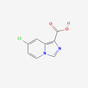 7-Chloroimidazo[1,5-a]pyridine-1-carboxylic acid - 