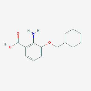 2-Amino-3-(cyclohexylmethoxy)benzoic acid - 