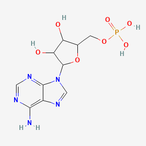 [5-(6-Aminopurin-9-yl)-3,4-dihydroxyoxolan-2-yl]methyl dihydrogen phosphate - 