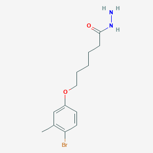 6-(4-Bromo-3-methylphenoxy)-hexanoic acid hydrazide - 