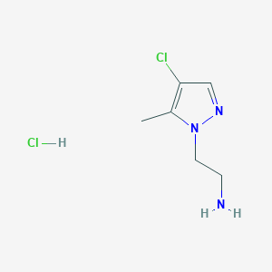 2-(4-Chloro-5-methyl-1H-pyrazol-1-yl)ethanamine hydrochloride - 