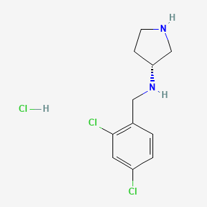 (2,4-Dichloro-benzyl)-(R)-pyrrolidin-3-yl-amine hydrochloride - 
