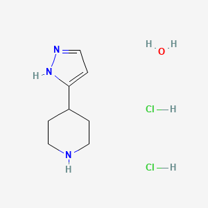 4-(1H-Pyrazol-3-yl)piperidine dihydrochloride hydrate - 