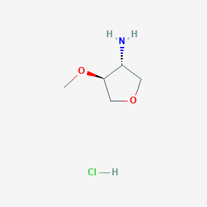 (3R,4S)-4-Methoxytetrahydrofuran-3-amine hydrochloride - 