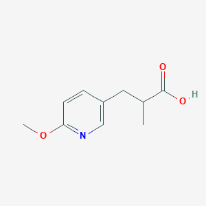 3-(6-Methoxypyridin-3-yl)-2-methylpropanoic acid - 