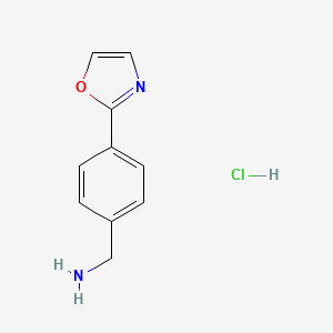 (4-(Oxazol-2-yl)phenyl)methanamine hydrochloride - 
