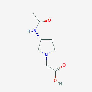 ((R)-3-Acetylamino-pyrrolidin-1-yl)-acetic acid - 