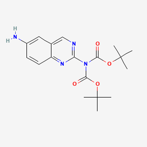 2-(N,N-diBoc)amino-6-aminoquinazoline - 