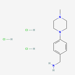 1-[4-(4-Methylpiperazin-1-YL)phenyl]methanamine trihydrochloride - 