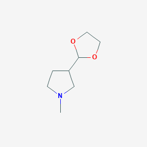 3-(1,3-Dioxolan-2-yl)-1-methylpyrrolidine - 