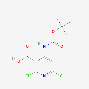 4-((tert-Butoxycarbonyl)amino)-2,6-dichloronicotinic acid - 