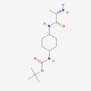 [4-((S)-2-Amino-propionylamino)-cyclohexyl]-carbamic acid tert-butyl ester - 